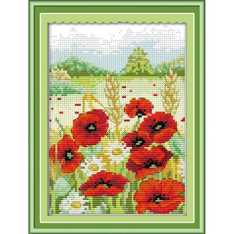 Joy Sunday Spring Scenery In Mountain Cross Stitch Kits Embroidery Needlework 11&amp14CT on Canvas Chinese | Дом и сад