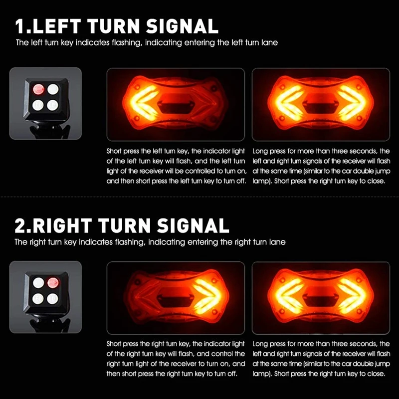 

Bike Tail,Waterproof LED Bike Tail Lights Wireless Bicycle Rear Light
