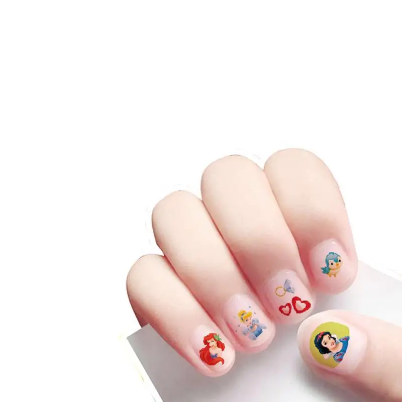 

Disney princess anime gem anti-sweat crystal mini children's finger nail stickers waterproof 3d cute nail art stickers cute