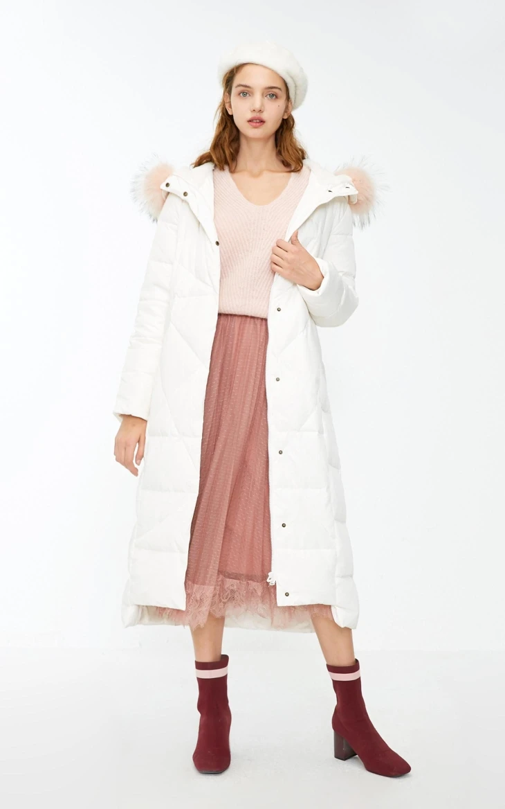 Vero Moda женский Цвет Соответствующие косы волос воротник с капюшоном длинный пуховик | 318312506