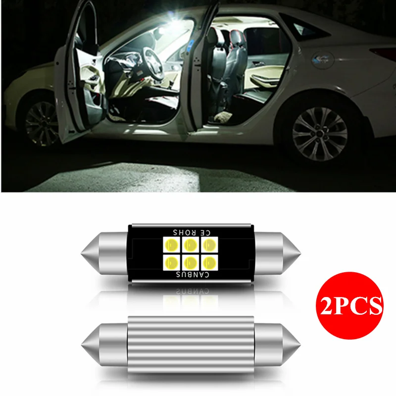 Из 2 предметов гирлянда 31 мм 36 39 42 светодиодный лампы C5W C10W супер яркий 3030 SMD Canbus Error