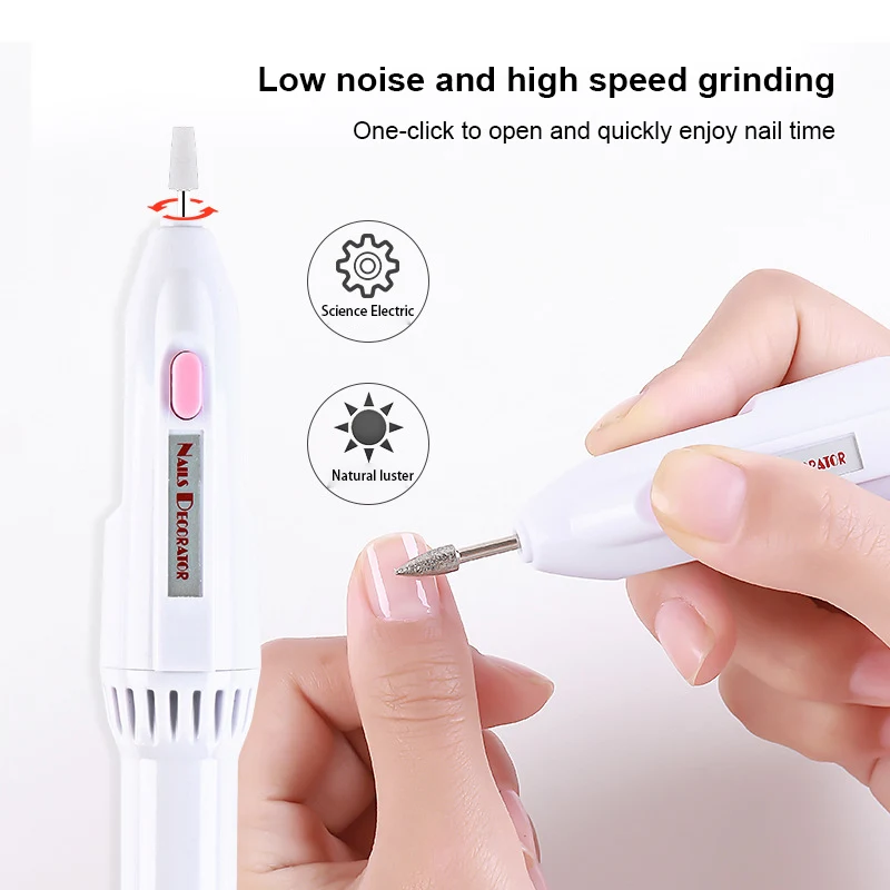 

Professional Manicure Nails Deoorator Nail Art Safe Electric Manicure Pen Easy To Use Creative DIY Nail Art Shiny Nails Quickly