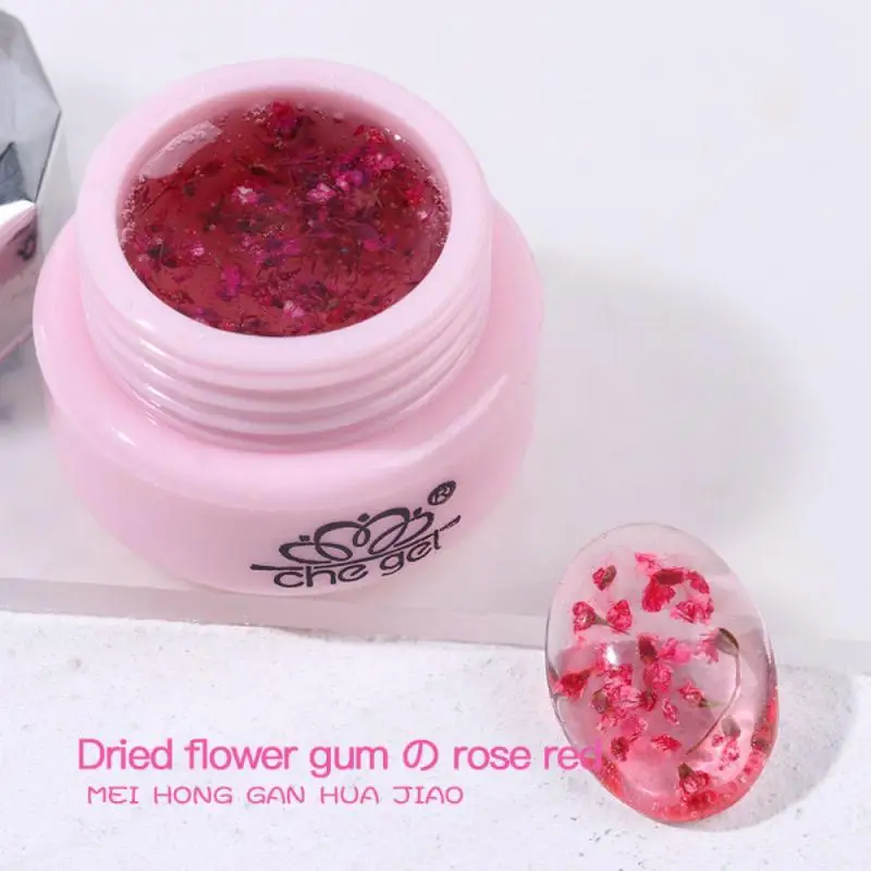 Натуральный яркий клей прозрачный лепестковый градиентный УФ-лак для ногтей