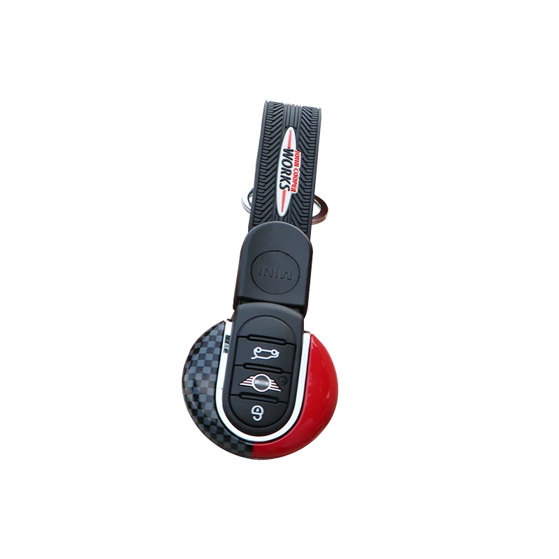 

Car Sport Style Keychain JCW Remote key Protection Cover For MINI Cooper S F54 F55 F56 F57 F60 key case car styling key shell
