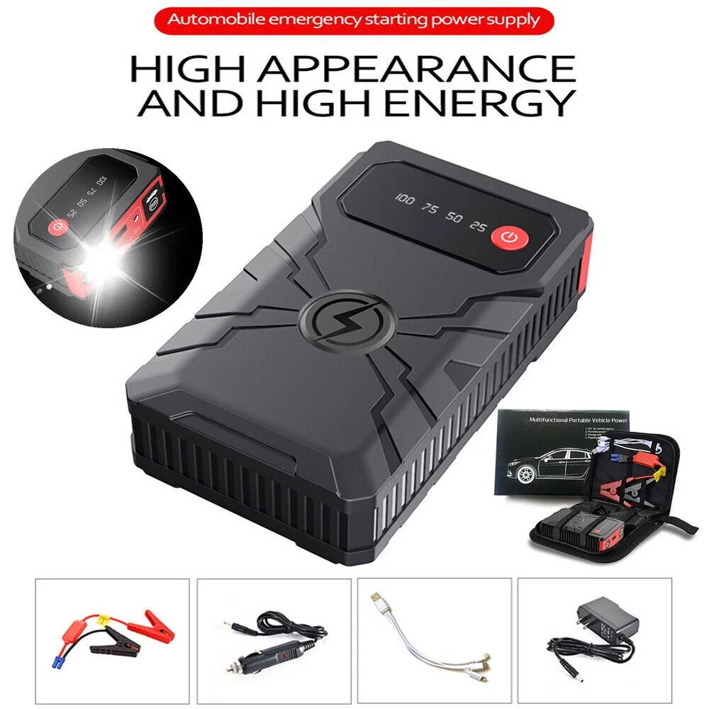 800A Peak Portable Car Jump Starter Power Bank Battery Charger 12V automobile parts