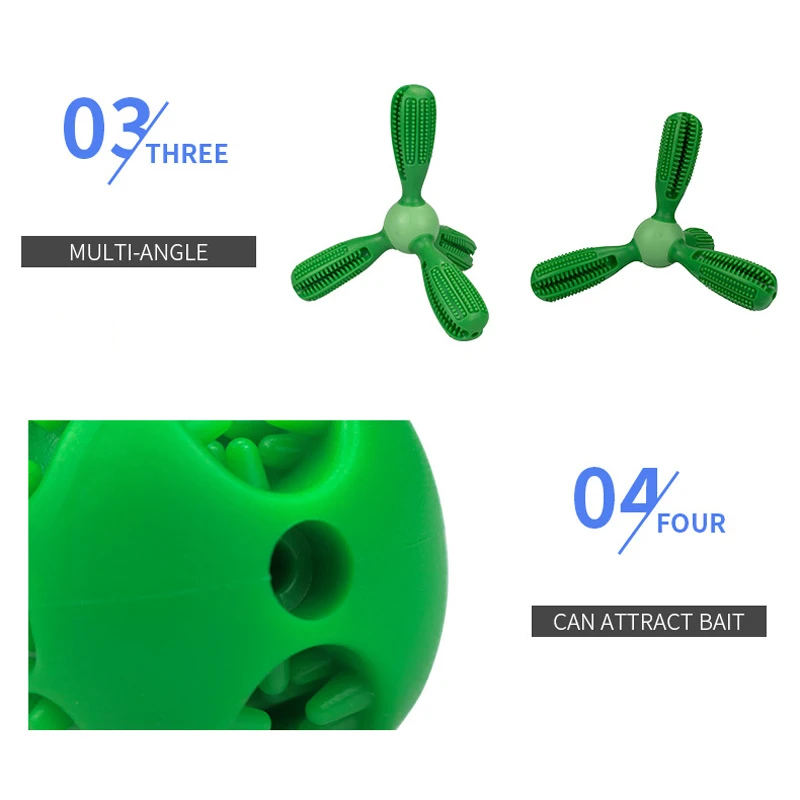 Собака Зубная щётка жевательные игрушки натуральный каучук нерушимой для чистки