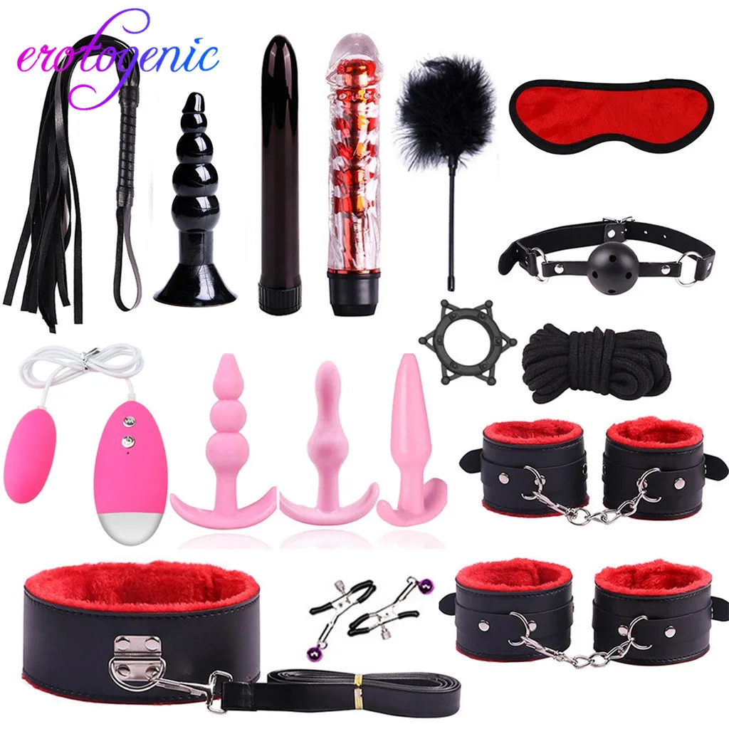 Sex Shop Whip Rope Suit Massaging Anal Butt Plug Ring Vibrator Couple Kit Toys Set Korek Analny Sexual Parejas Enchufe |