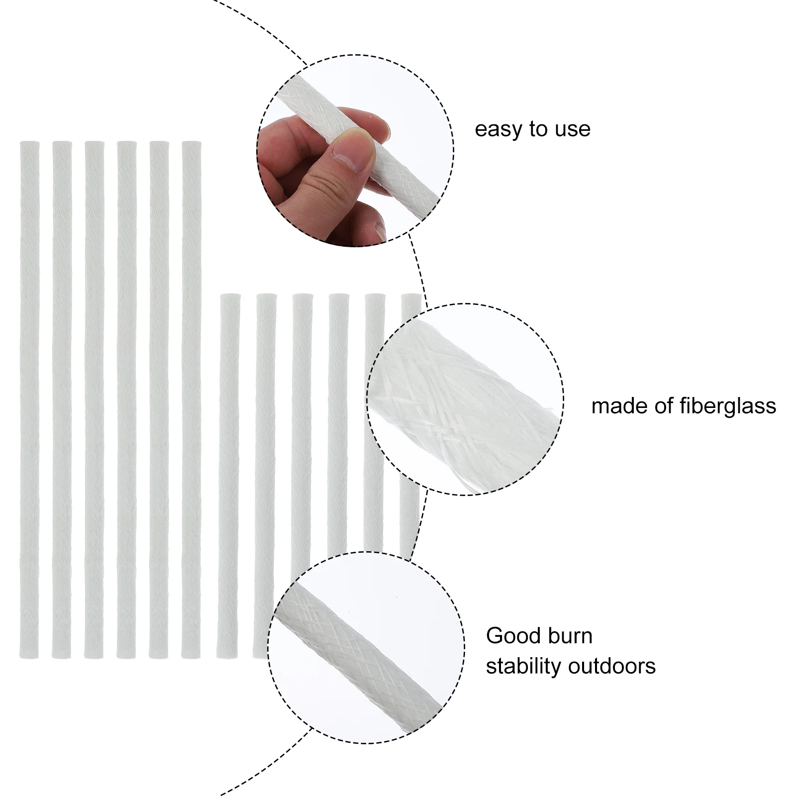 12 шт. фонарь фитиль из хлопка для горелки | Дом и сад