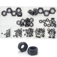 black carbon steel nylon lock nut metric thread insert nutsert assortment kit m2 m2 5 m3 m4 m5 m6 m8 m10 m12