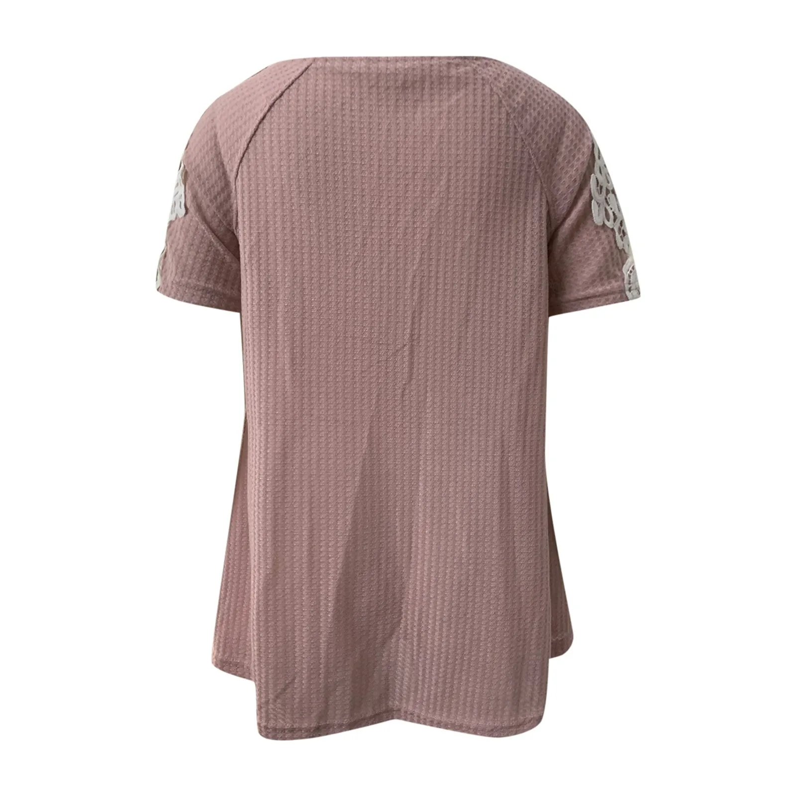 

4# Casual Zipper Women Blouse Vintage Elegant Lace Sleeve V-neck Shirt Solid Color Patchwork Plus Size Tops Blusas Camisetas
