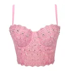 Кружевной топ, бюстье, корсет, модные топы, халко 2021, с открытыми плечами, корсетка, бюстье, женская одежда, женские топы