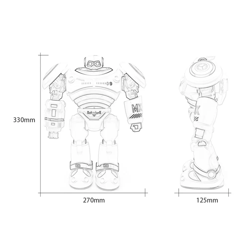 Радиоуправляемый робот R1 программируемые ходячие танцевальные боевые защитники