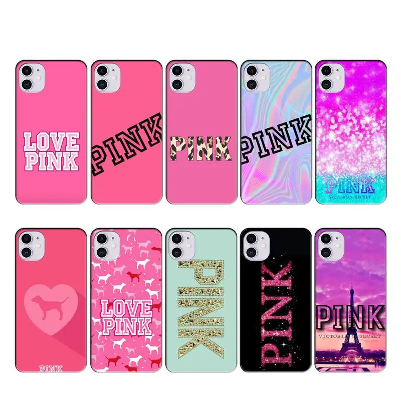 Чехол для iphone 11 розовый и брендовый чехол с принтом сделай сам чехлы PRO MAX X XS XR 4S 5S 6S