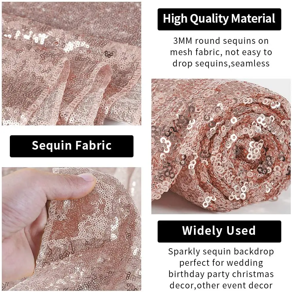 Фон с цветными блестками занавеска розовое золото Блестящий для свадьбы дня