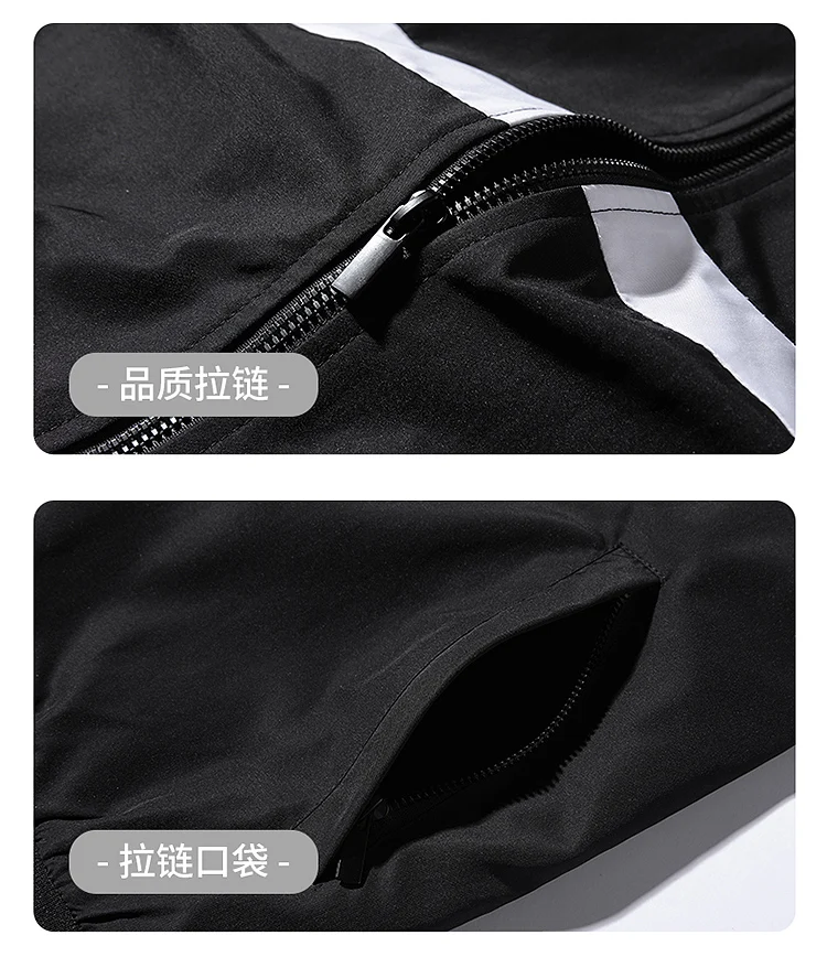 

Jacket Men Zipper New Casual Solid Jacket Fashion Men's Outwear Slim Fit Spring and Autumn High Quality