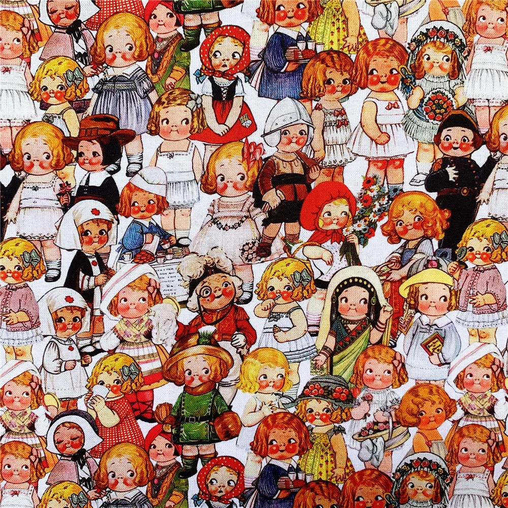 Милая кукла с томатами хлопковая ткань лоскутное шитье квилтинг рубашка для