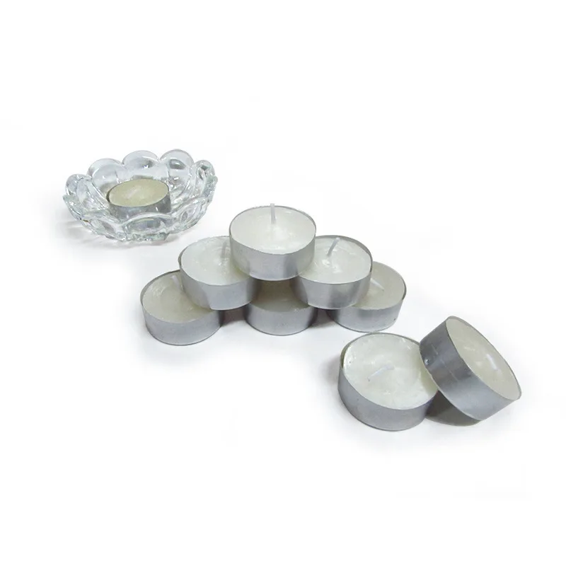 Свадебные белые свечи алюминиевая оболочка предложение маленькие 10 шт