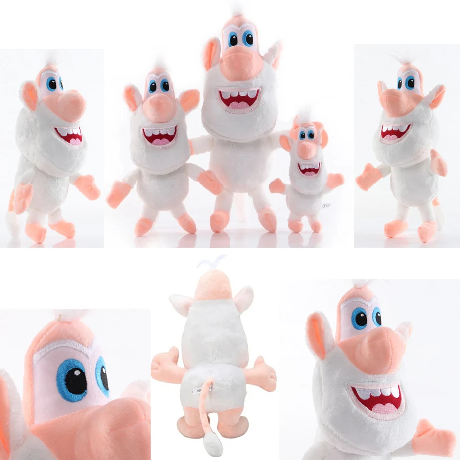 

38cm Small White Pig Plush Toys Anime Cute Animal Cooper Booba Buba Stuffed Toys PP Cotton Creative Gifts For Kids Plush Doll