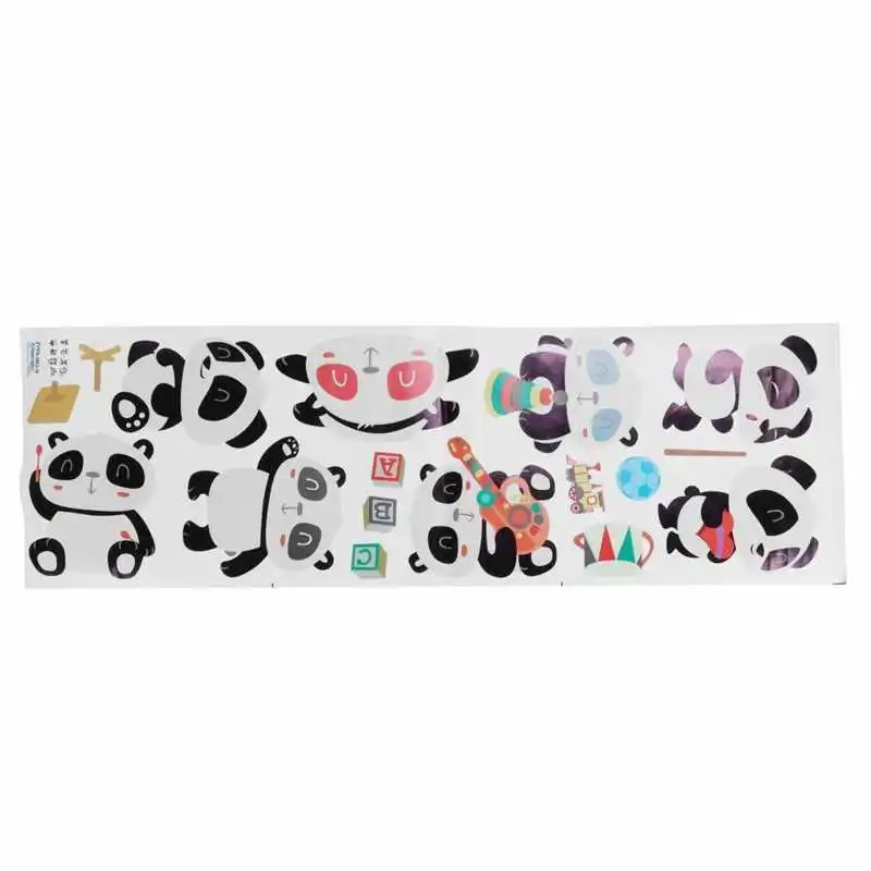 Наклейка на стену в детскую комнату наклейка сделай сам Мультяшные панды