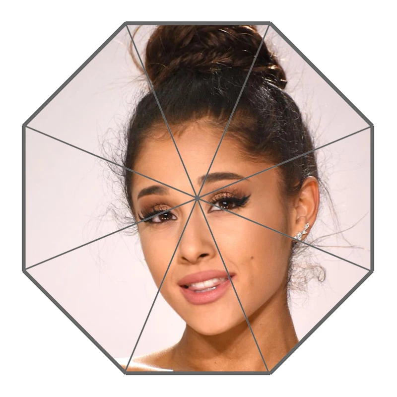 P# Ariana Grande 03 Зонт с индивидуальным принтом складной зонт от солнца и дождя для путешествий неавтоматический декоративный зонт высокого качества - Цвет: 16