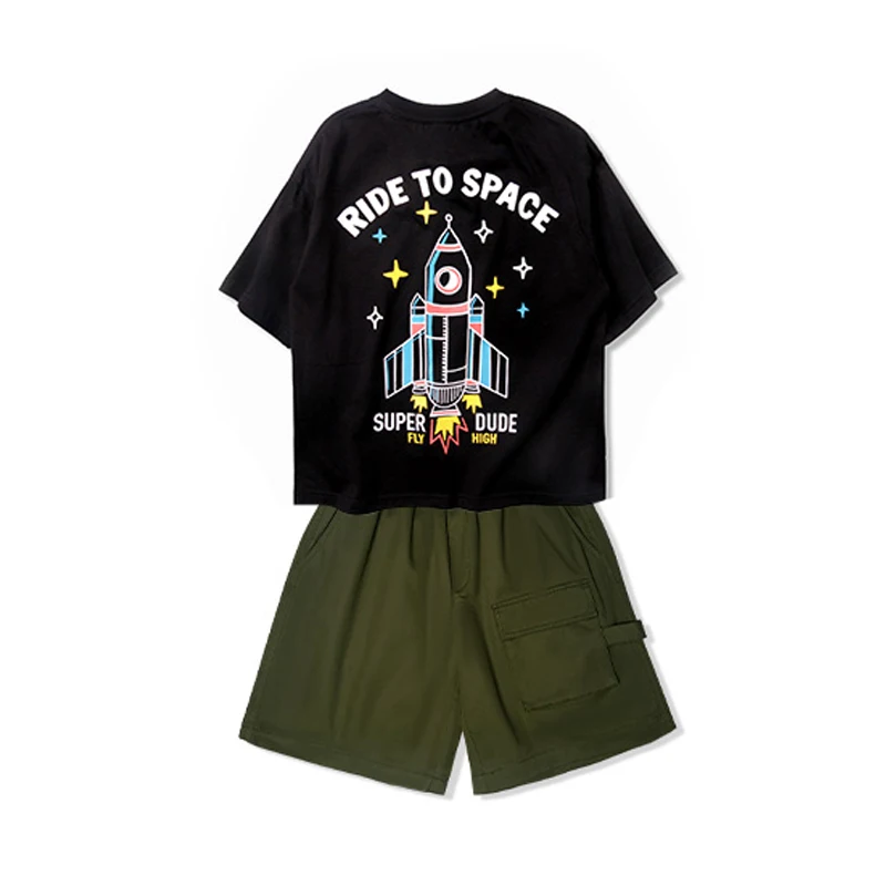 

2020 Hip Hop Dance Costume Boys Rave Street Outfits Jazz Dance Wear Street Dance Clothing Stage Costume Kids Sweatshirt JL1560