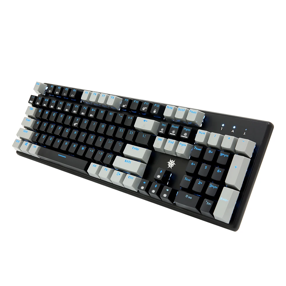 HEXGEARS GK706B Mechanical Gaming Keyboard with Kailh MX Blue Switches 104 Keys Wired Computer Keyboard for Windows PC Games