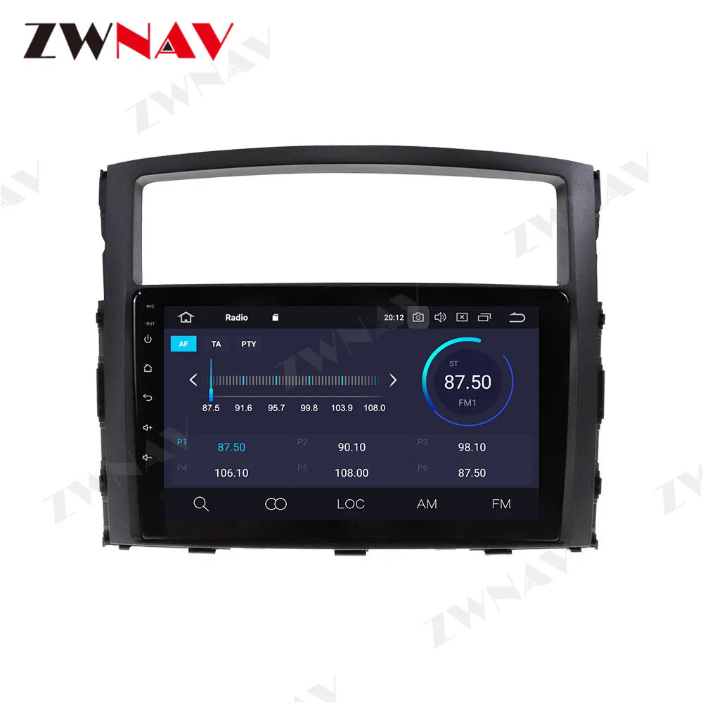 Автомобильный DVD плеер PX6 Android 10 GPS навигация для Mitsubishi Pajero 4 V80 V90 V93 V97 2006 2014 радио