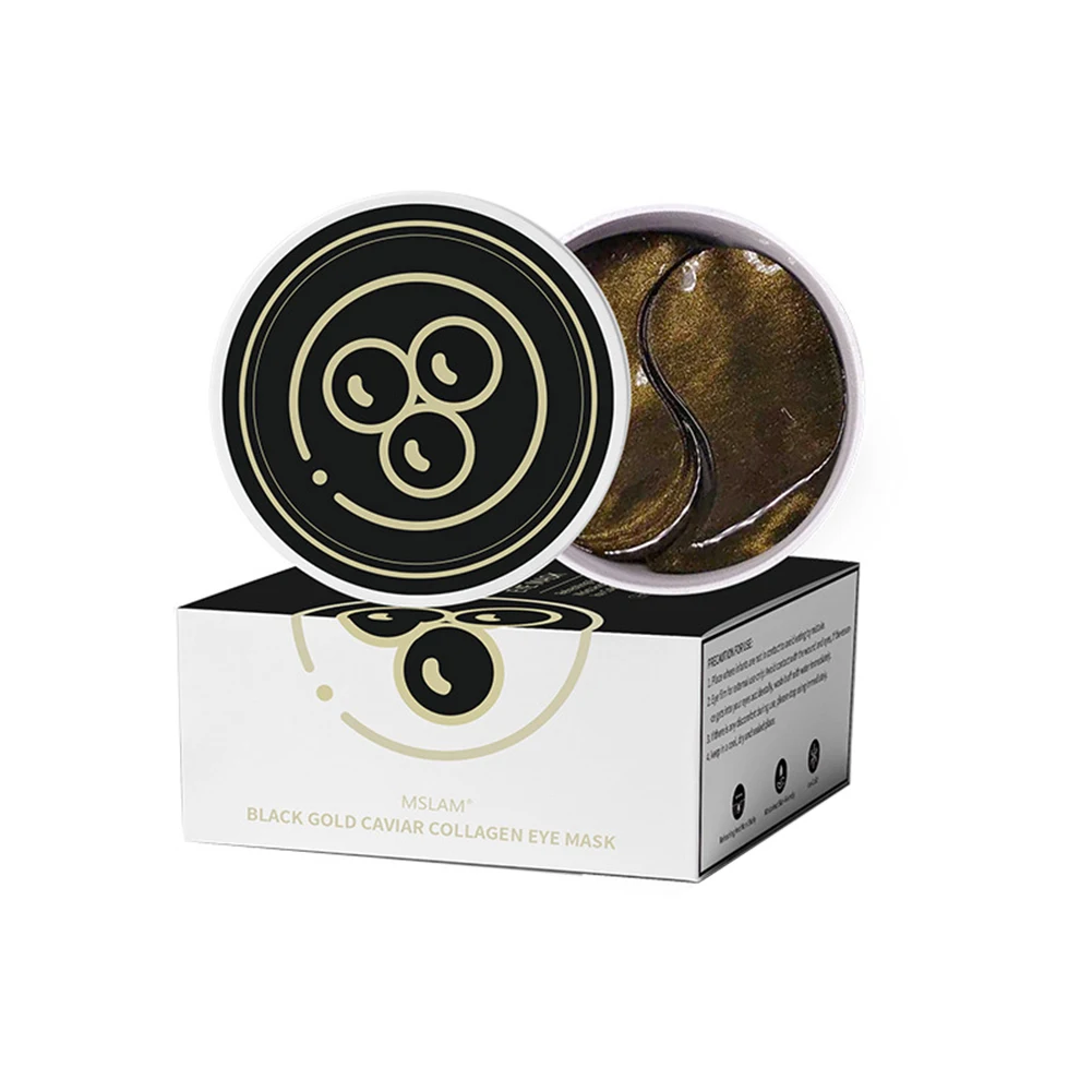 

Black Gold Caviar Remove Dark Moisturizing Eye Mask Moisturizing Eye Film Crystal Collagen Gel Mask Eye Skin Care