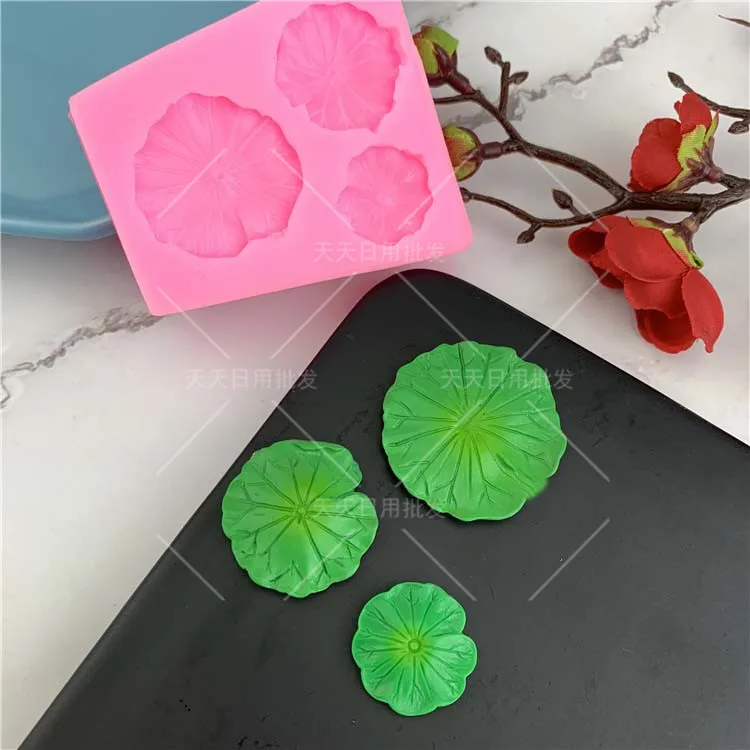 Силиконовая форма в китайском стиле виде листьев лотоса для шоколада помадки |