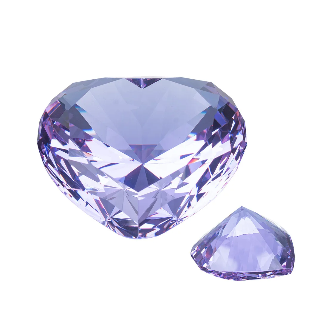 Фигурка из страз в форме сердца 90 мм фэншуй стекла пресс-папье украшения для дома