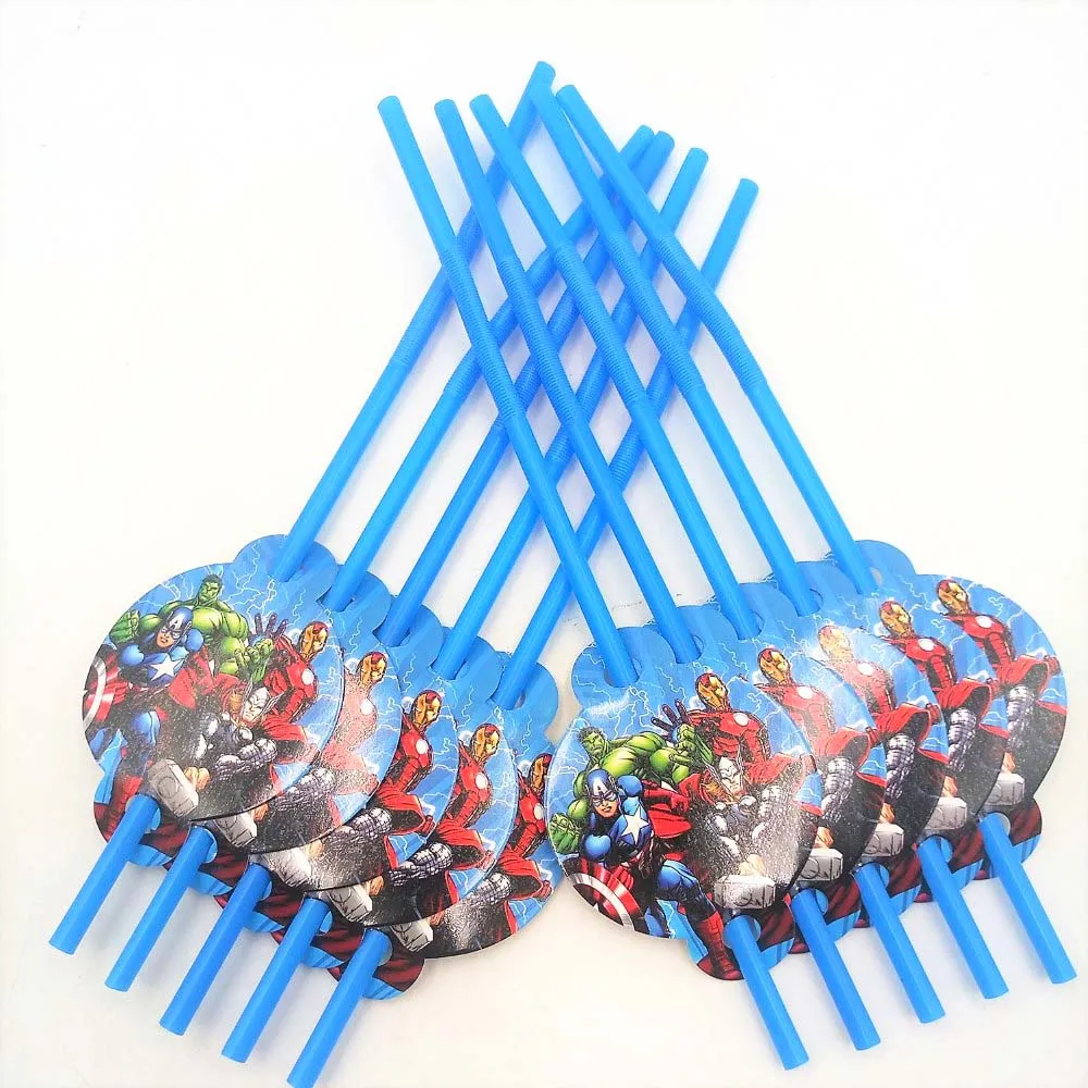 People kids birthday party The Avengers decoration sets paper garland plates cups napkins candles popcorn baby shower supplies | Дом и сад