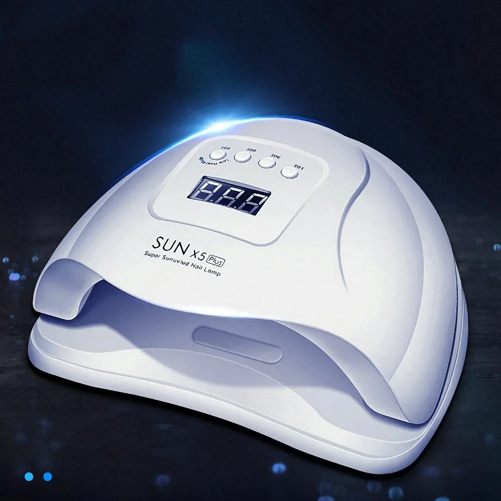 SUN 5X Plus Nail Dryer 80W UV LED Lamp Digital Display Speed Drying Gel Pink White Manicure Art Tools | Красота и здоровье