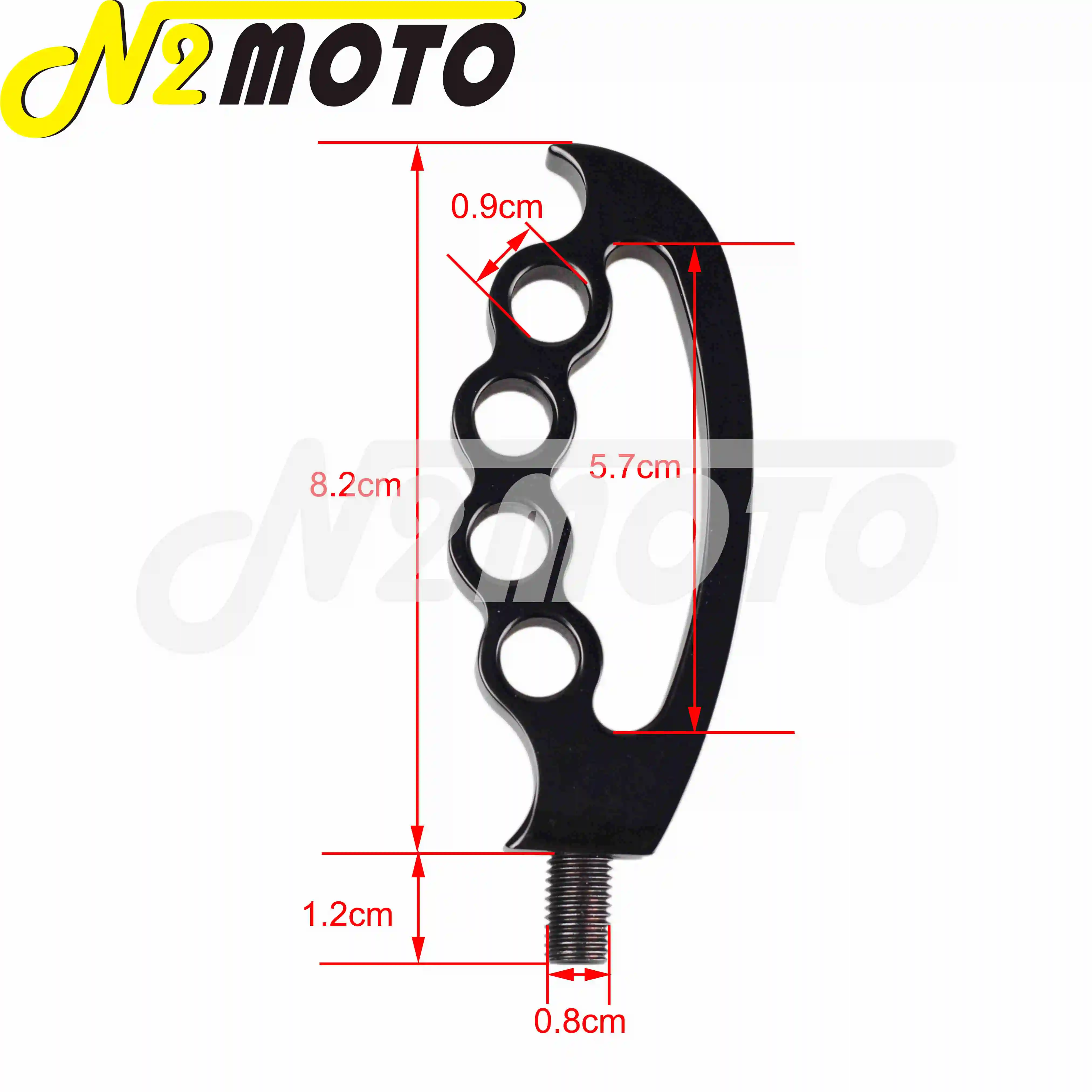 Черные мотоциклетные алюминиевые колышки Knuckles универсальные переключения