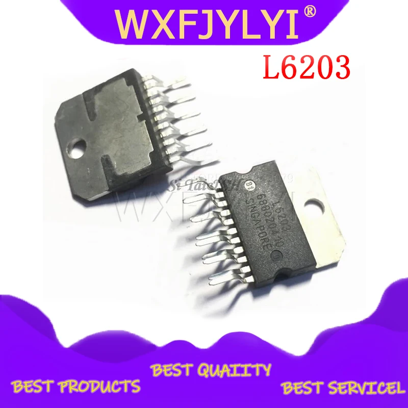 Драйверы контроллеров двигателя/движения/зажигания L6203 ZIP11 DMOS полный мост 1