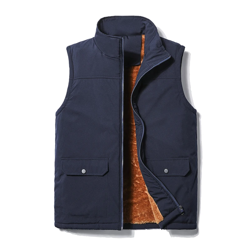 

Sleeveless Jacke Vest Autumn Winter Casual Sleeveless Jacket Men Warm Fleece Men Vest Jacket Thick Sleeveless Men Vest gilet men