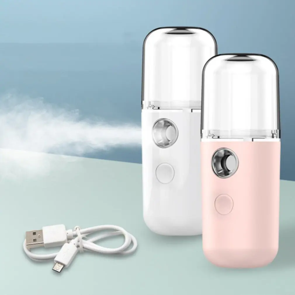 

Nano Spray Hydration Instrument Mini Portable Rechargeable Handheld Facial Steamer Beauty Moisturizing Humidifier