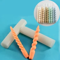 silicone candle mold diy twisted spiral cylinder aromatherapy wax mould 2022 new year handmade decor tool