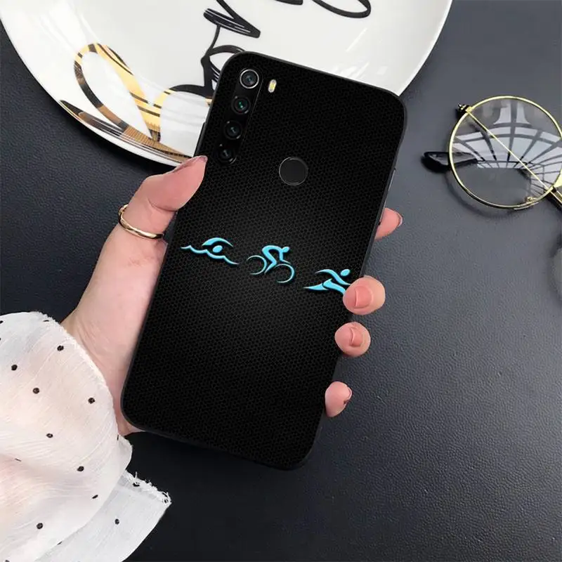 

Ironman Triathlon black art Phone Case For Xiaomi Redmi 7 8 9t a3Pro 9se k20 mi8 max3 lite 9 note 9s 10 pro