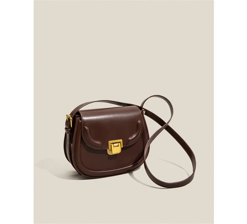 Maxdutti Ins Blogger Women's Bag Fashion Bags Messenger Saddle Bag Armpit Bag French Minority High-Grade Shoulder Bags Women's