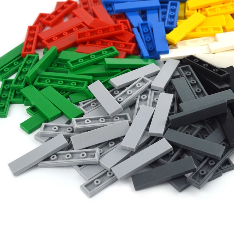 

1x4 DIY Building Blocks Figure Bricks Ceramic Tile Educational Creative Size MOC Bricks Smooth Flat Tiles Toys for Children