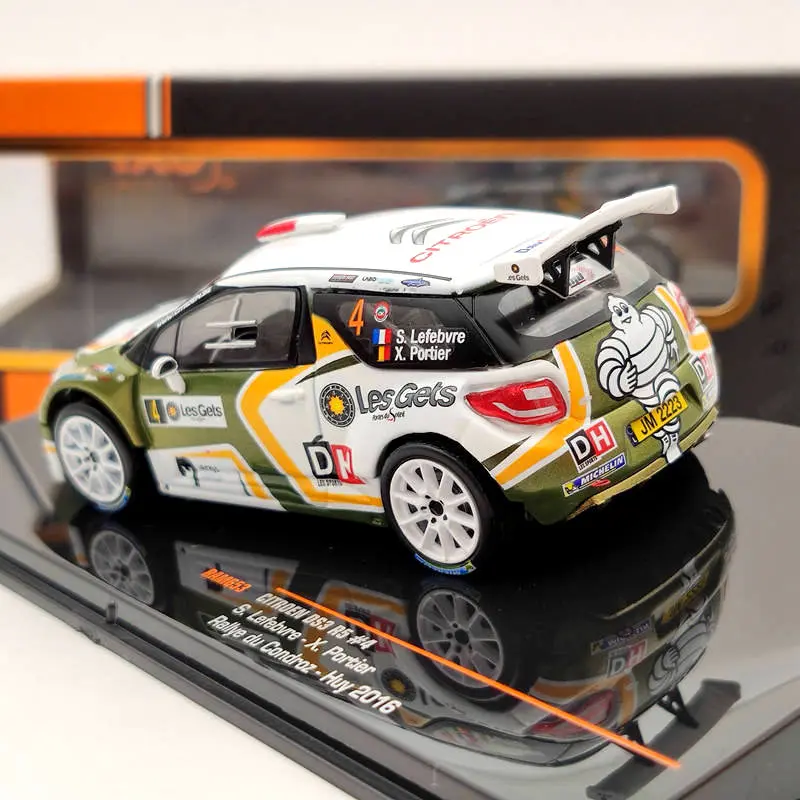 IXO 1: 43для Citroen DS3 R5 #4 Rallye Du Condroz Huy 2016 RAM653 литая под давлением модель автомобиля