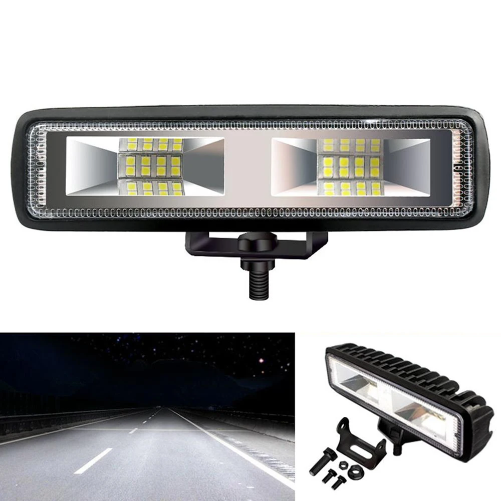 

New 12V-24V LED Work Light Bar Flood Spot Offroad 4WD Car SUV Driving Fog Lamp Work Light Bar Flood Spot Offroad