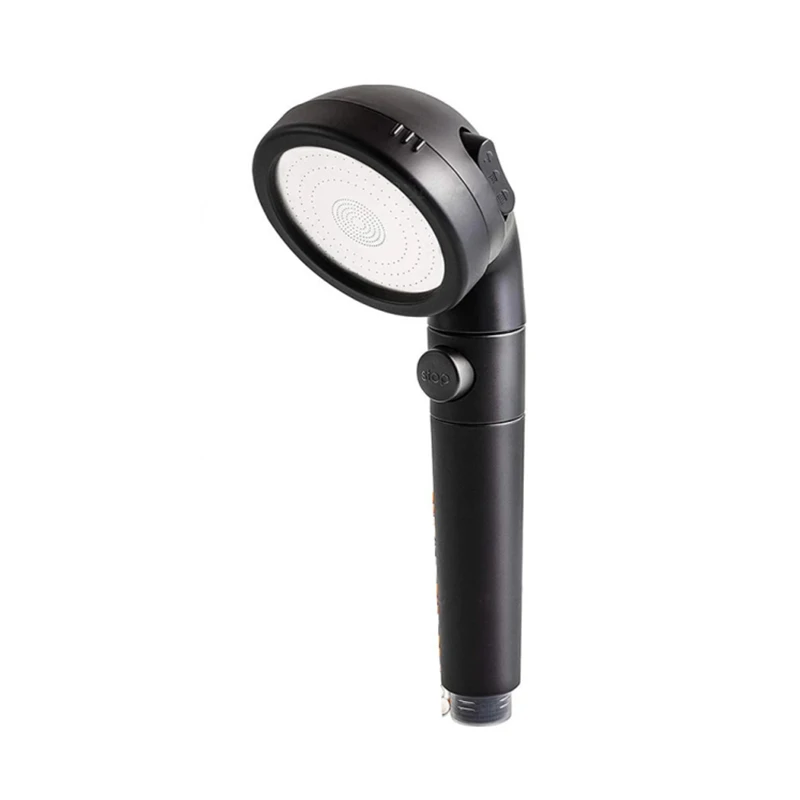 

Shower Head 3 Modes Adjustable SPA Massage Stop Button Shower Head High Pressure Anion Filter Bathroom Rainfal Shower Nozzle