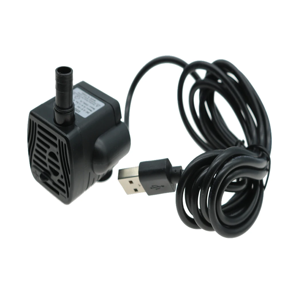 200л/ч 1 5 Вт погружной водяной насос USB для пруда аквариума фонтана Мощный с 9 Футом