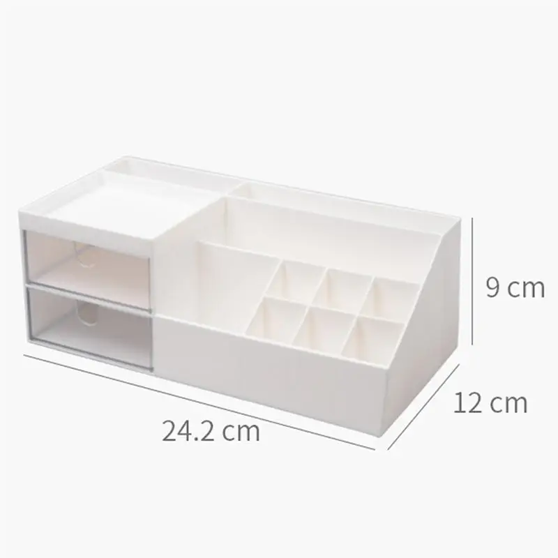 

1PC Multifunctional Storage Box Exquisite Makeup Organizer Drawers Cosmetics Organizer Handy Office Desk Organizer For Home