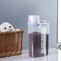 pet storage tank pets food storage container airtight dog cats foods container with measuring cup box grain barrel