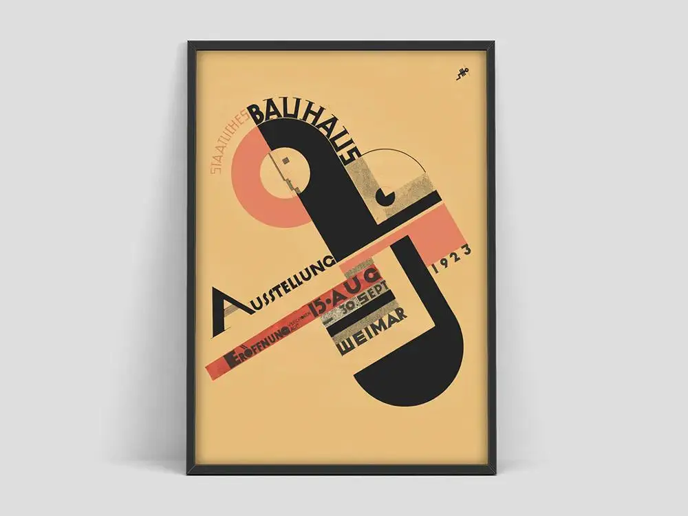 Постер Bauhaus Weimar 1923 выставочная печать Герберта Байера Уолтер грепиус