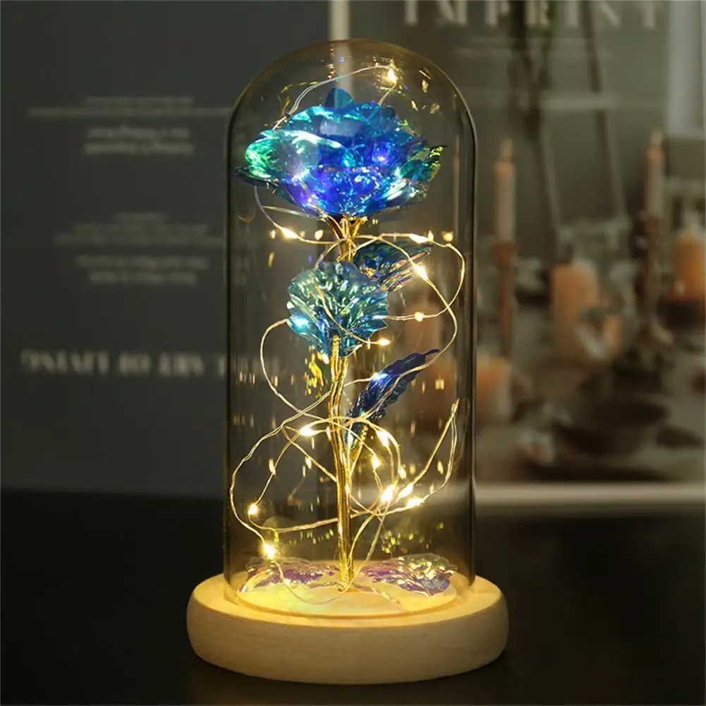 

Battery-operated Lovely Realistic Details Eternal Rose Flower Fadeless Eternal Rose Flower Delicate for Wedding