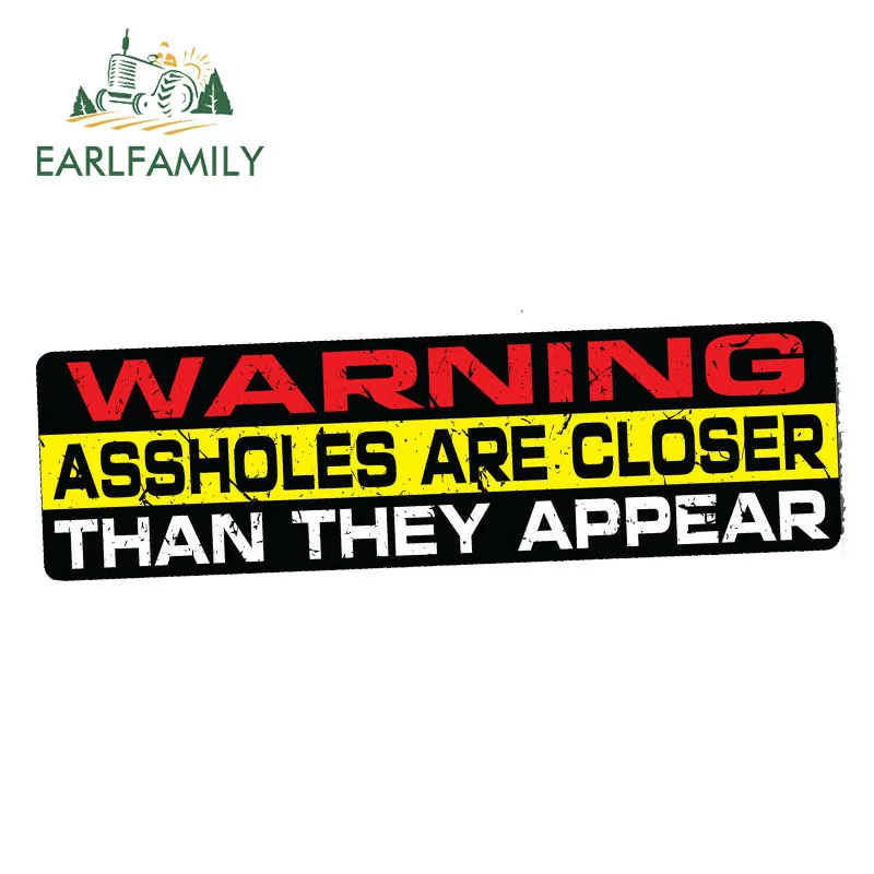 EARLFAMILY 15 см x 3 Предупреждение Наклейка забавная наклейка для автомобилей