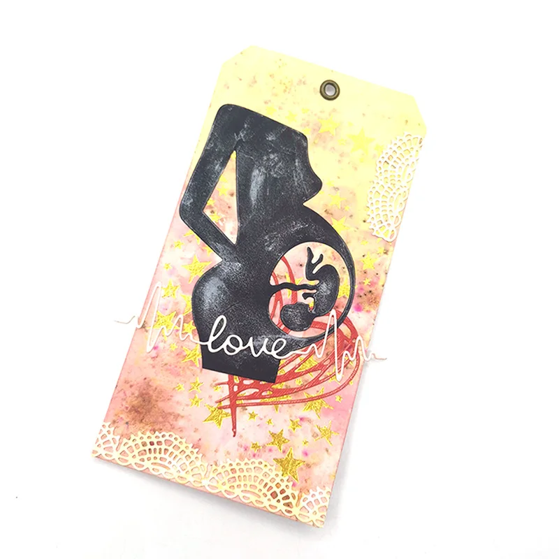 Julyarts Беременные женщины ребенок для DIY фотоальбома фото-трафарет вырезанные украшения Julyarts Беременные женщины ребенок для DIY фотоальбома фото-трафарет вырезанные украшения